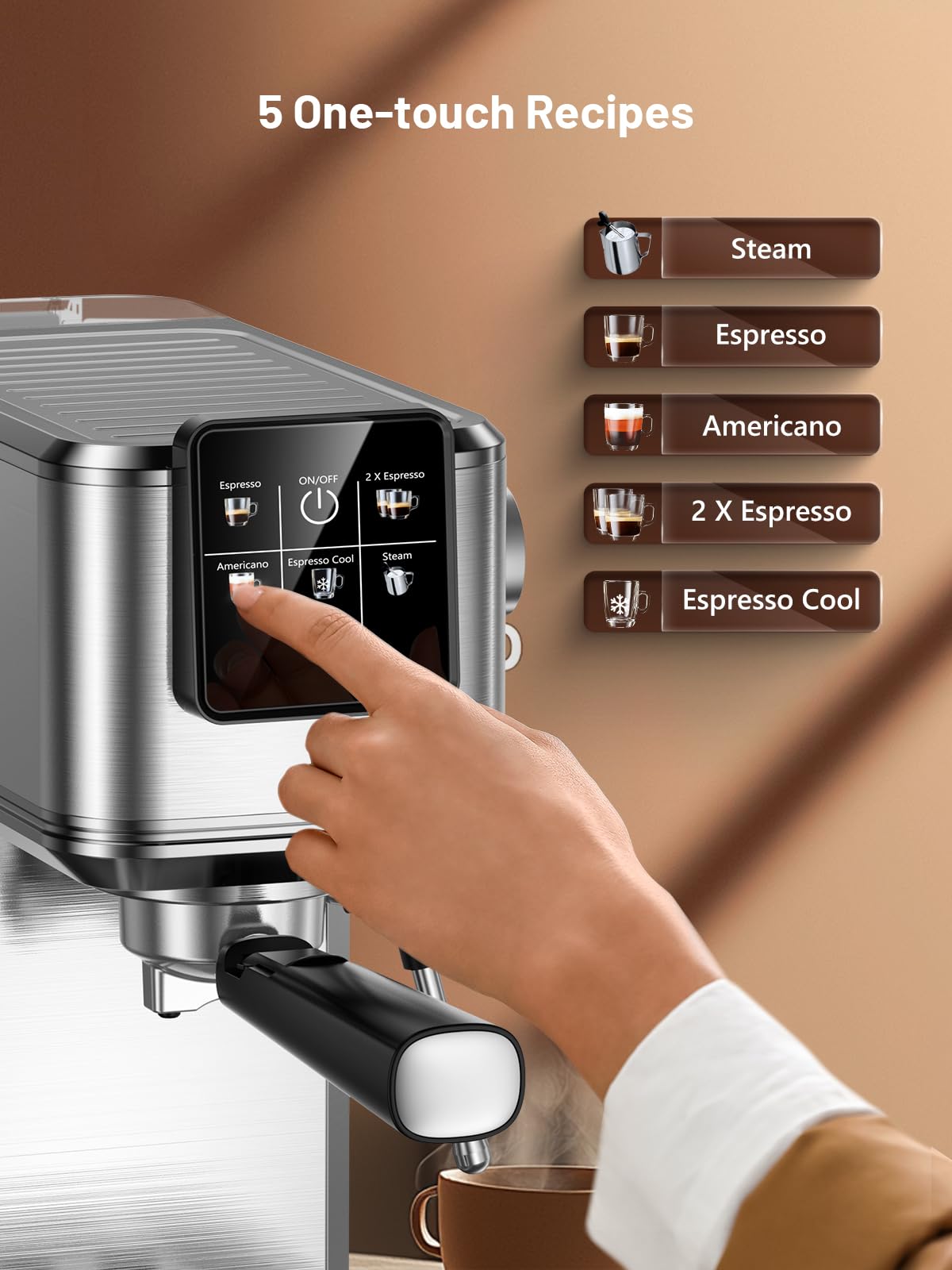 20 Bar Espresso Machine with Rapid Cold Brew