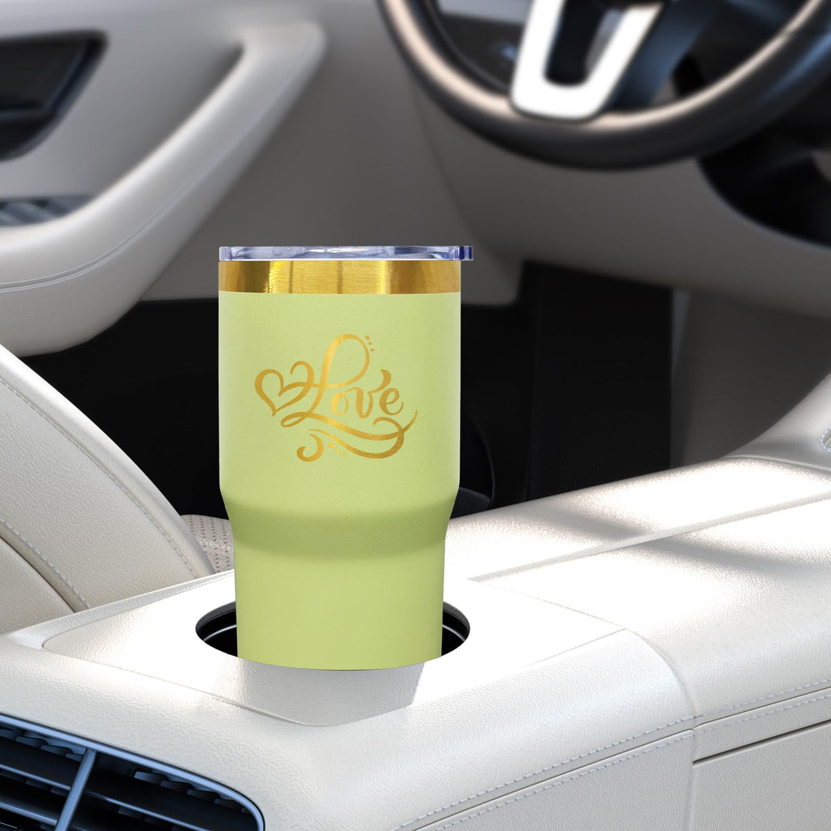 20 oz Tumbler Bulk Stainless Steel Tumblers with Lids and Straws LightGreen