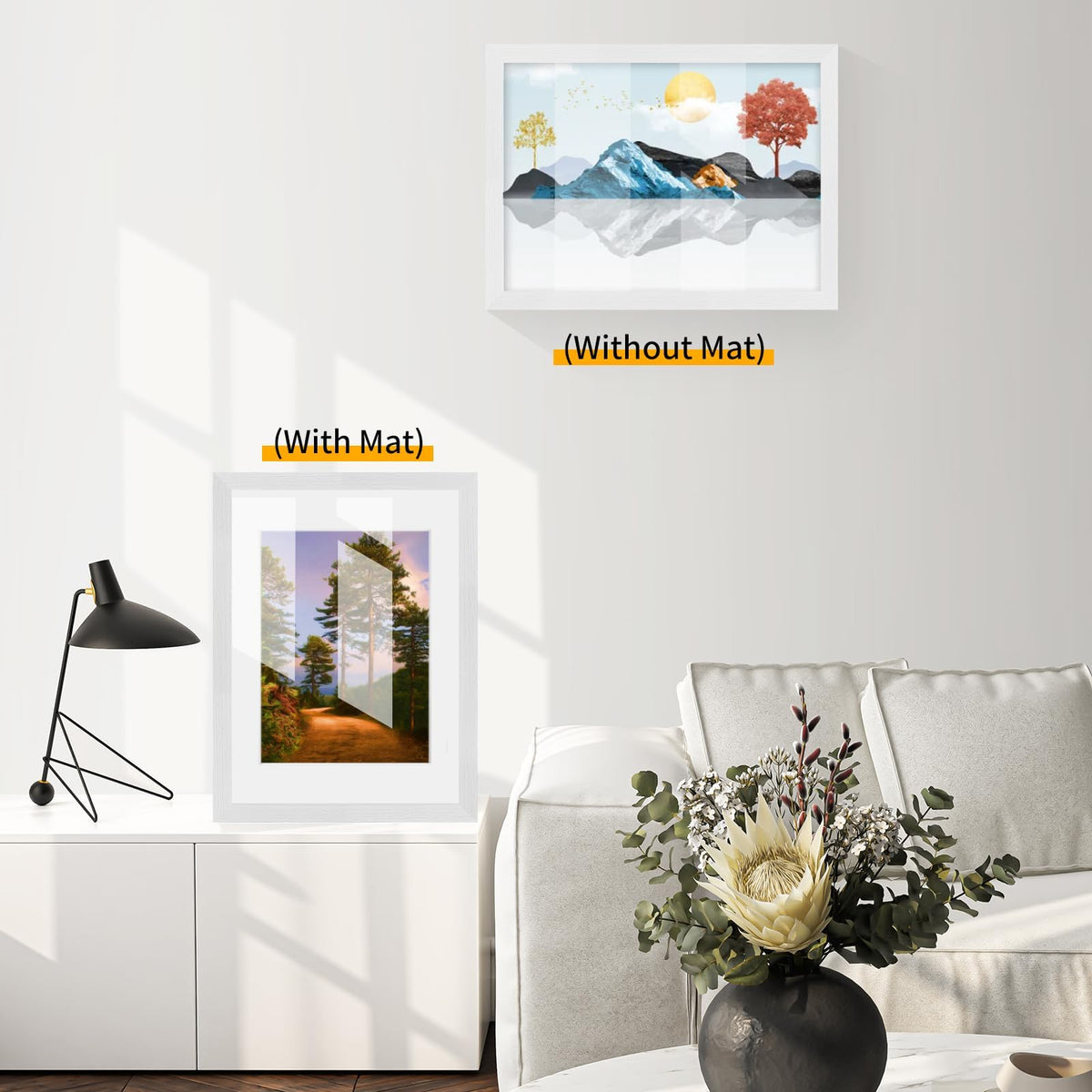 9x12 Solid Oak Wood Picture Frame