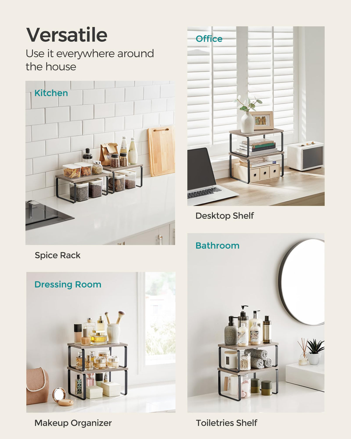 Cabinet Organizer Shelf (2 Count)