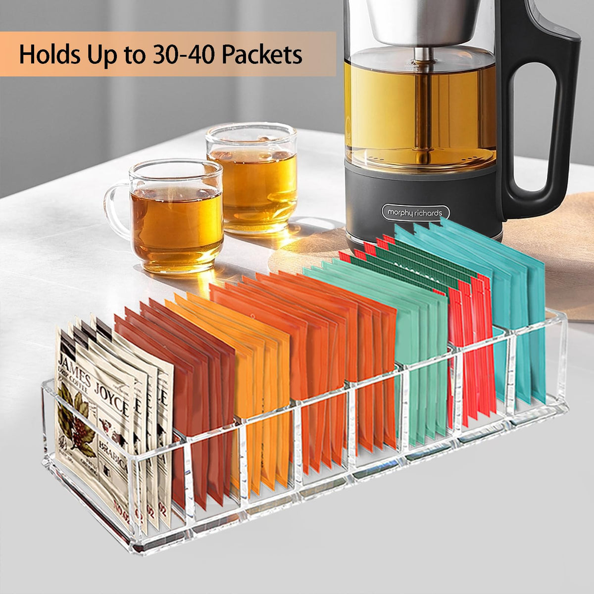 Tea Bag Organizer (8 Compartments)