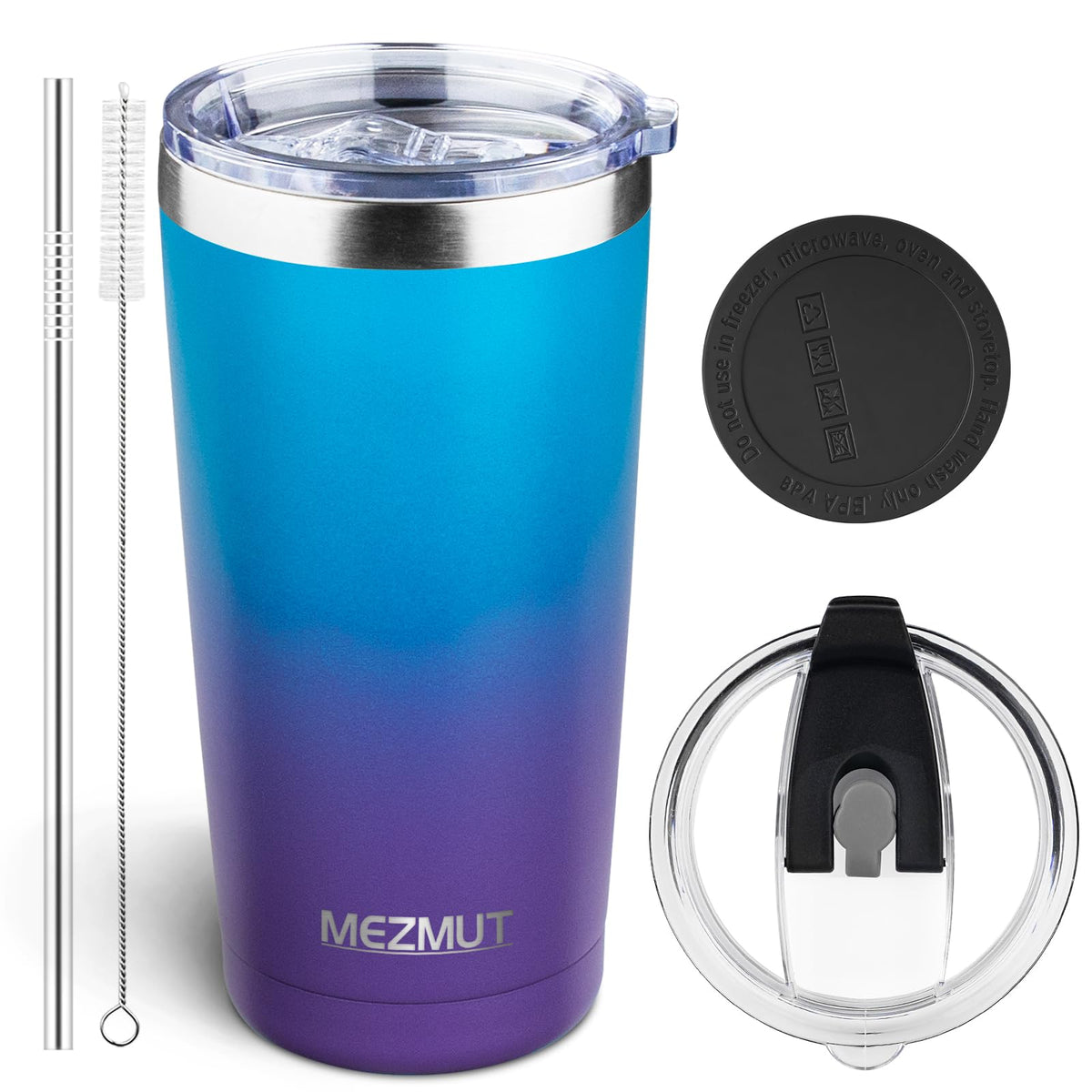 20oz Insulated Tumbler Cup Travel Coffee Mug with Lid Straw