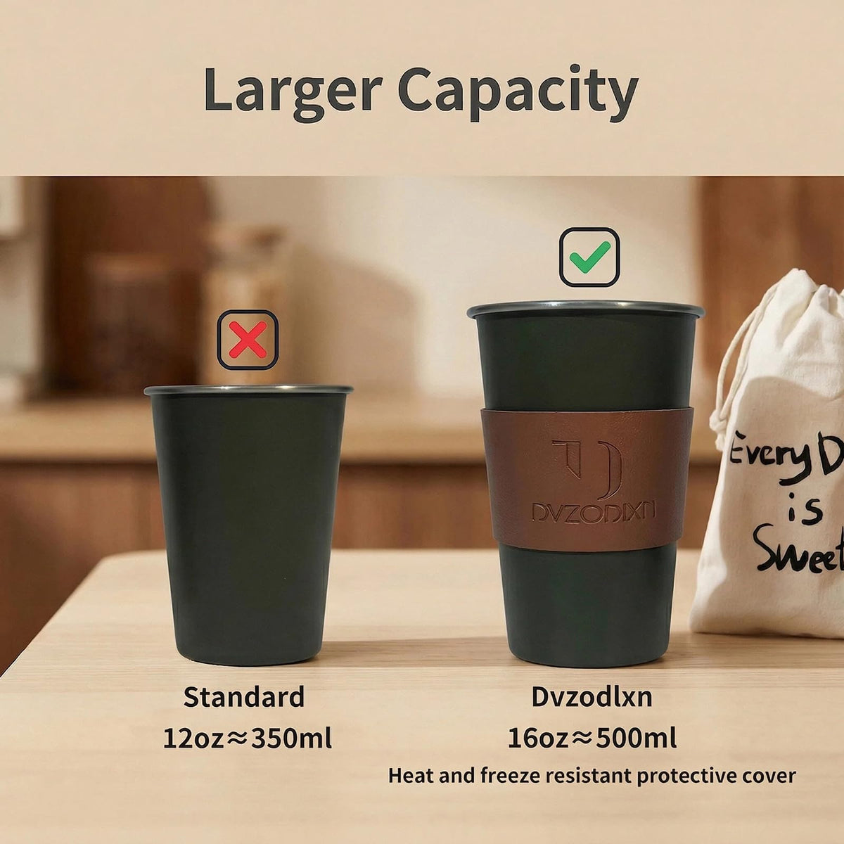 Stainless Steel Cups (8 Count)