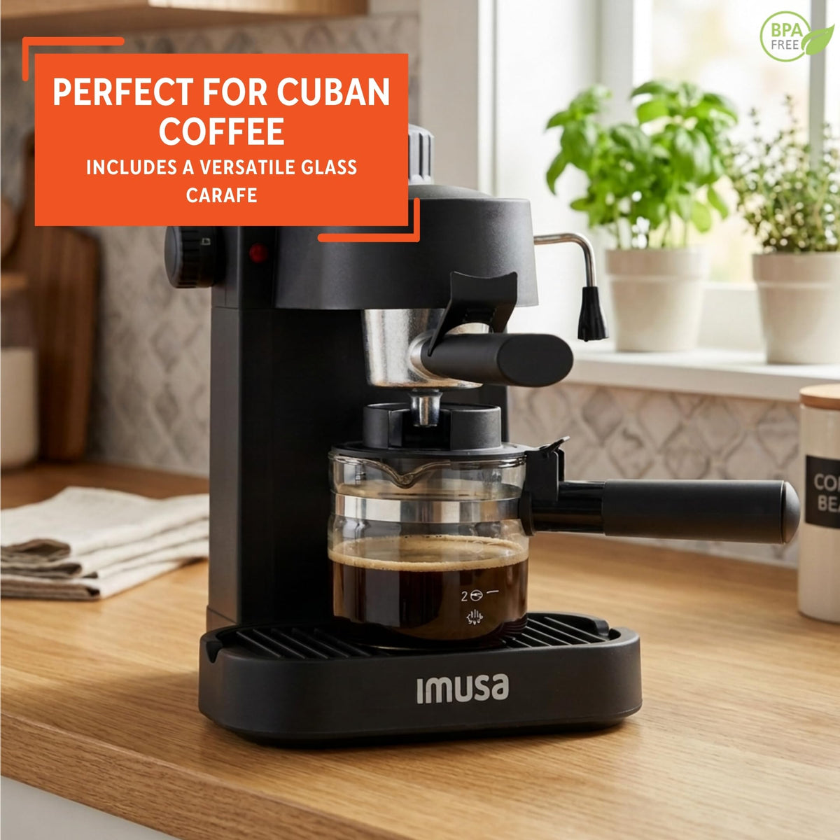 4 Cup Electric Espresso Cappuccino Coffee Maker