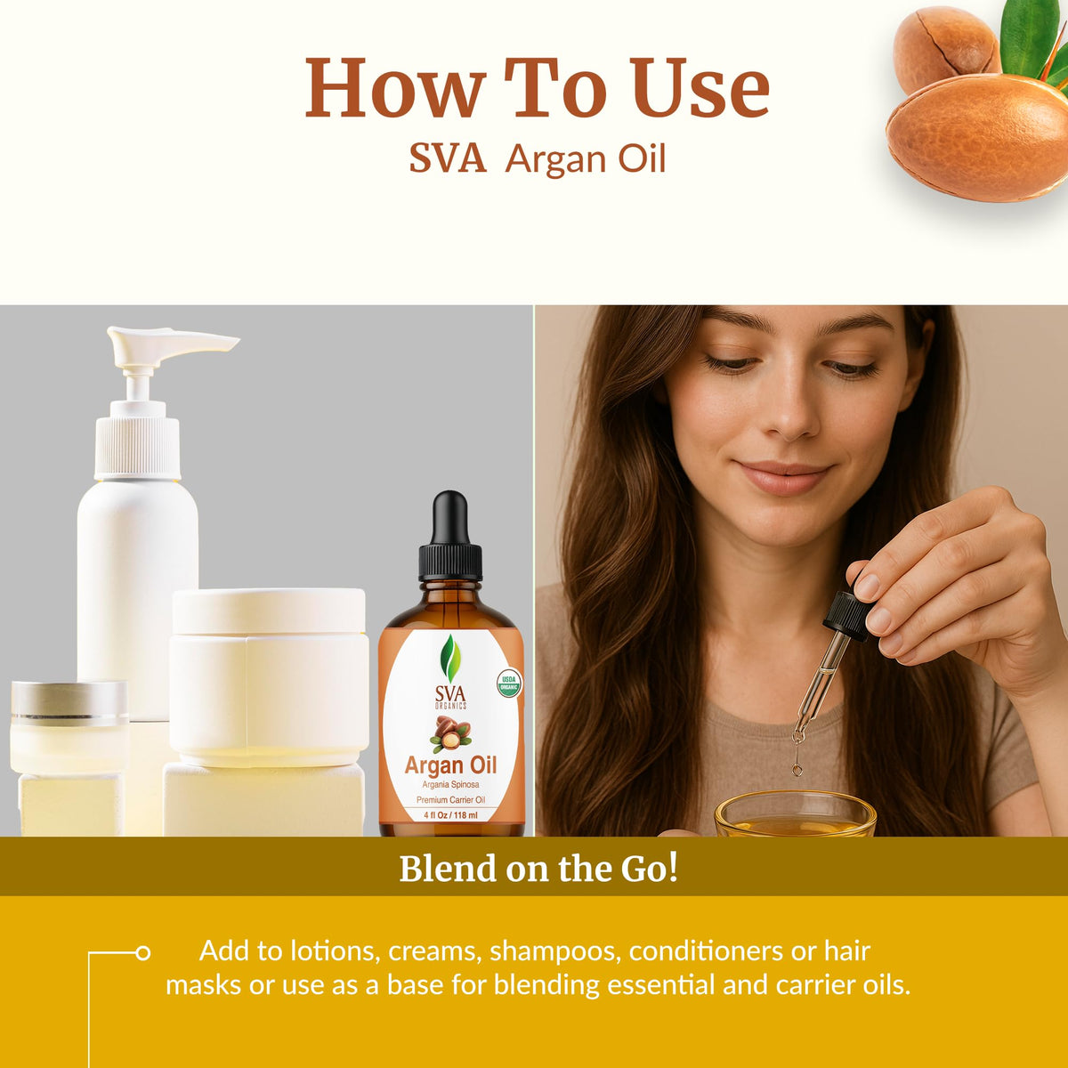 SVA Organic Argan Carrier Oil (4 Fl Oz)