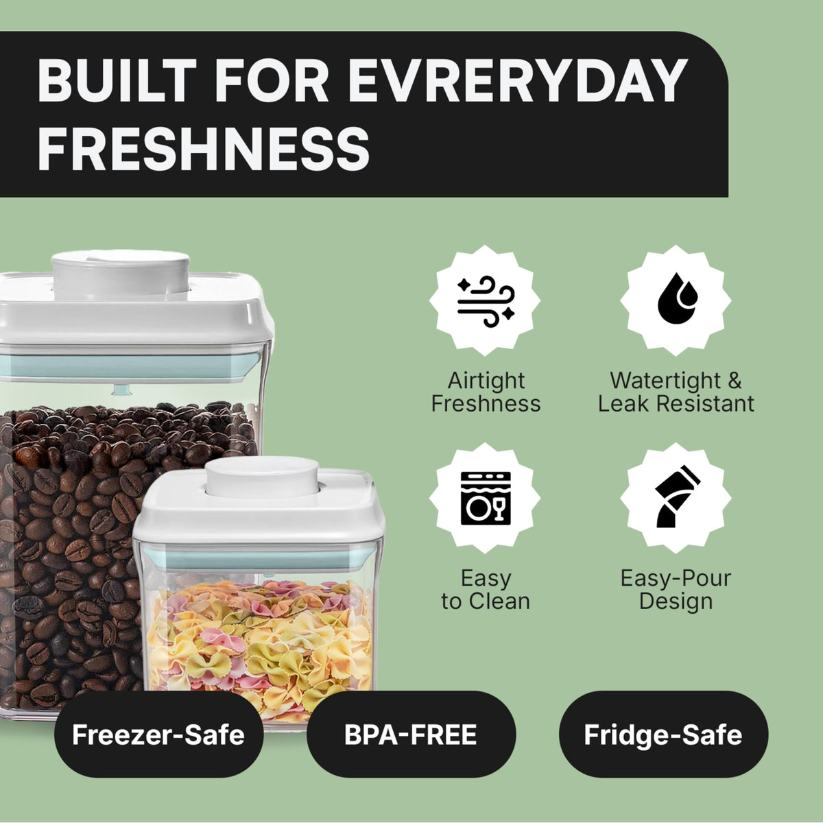 Bop Top Airtight Food Storage Containers