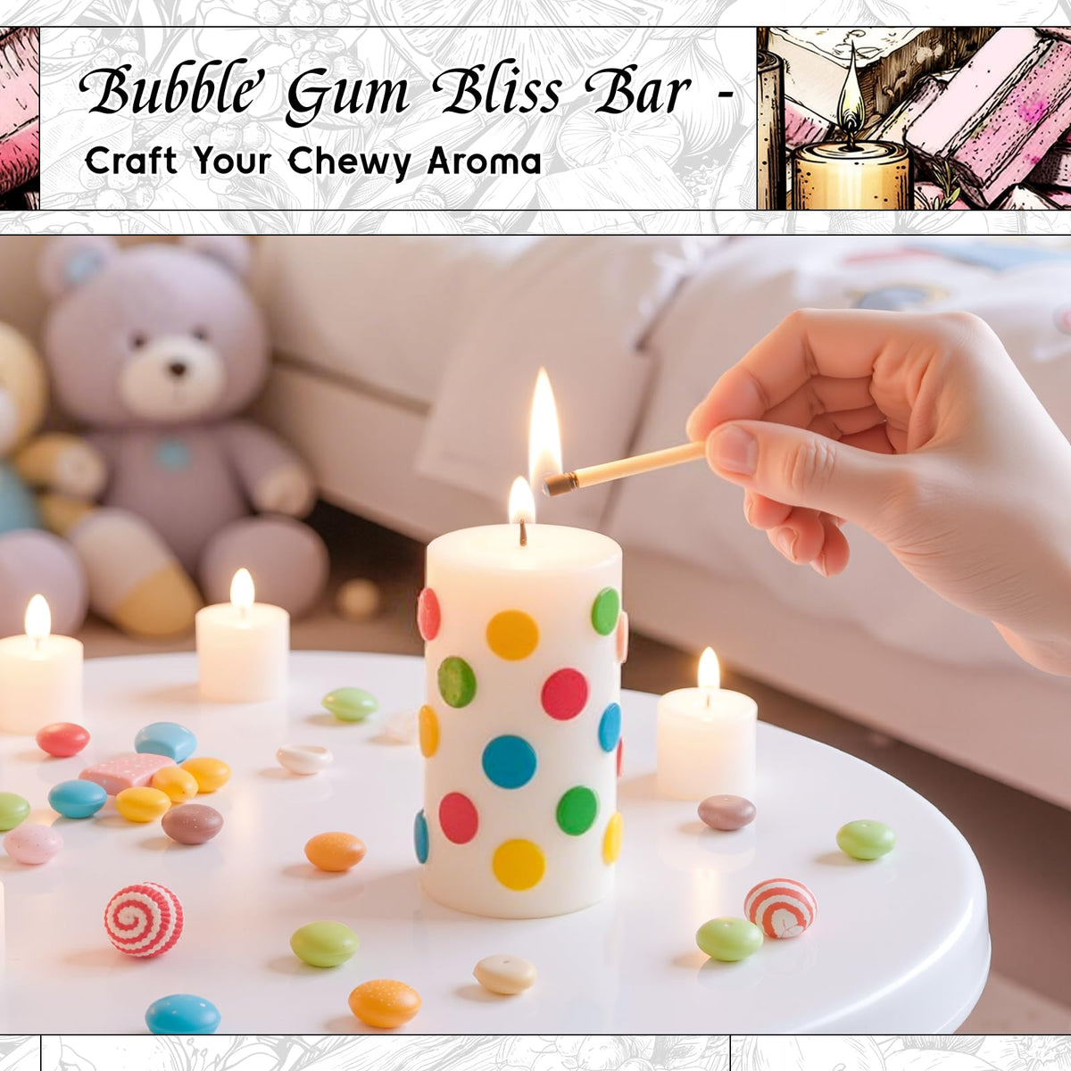 Bubble Gum Fragrance Oil for Soap Making & Home Diffsuer