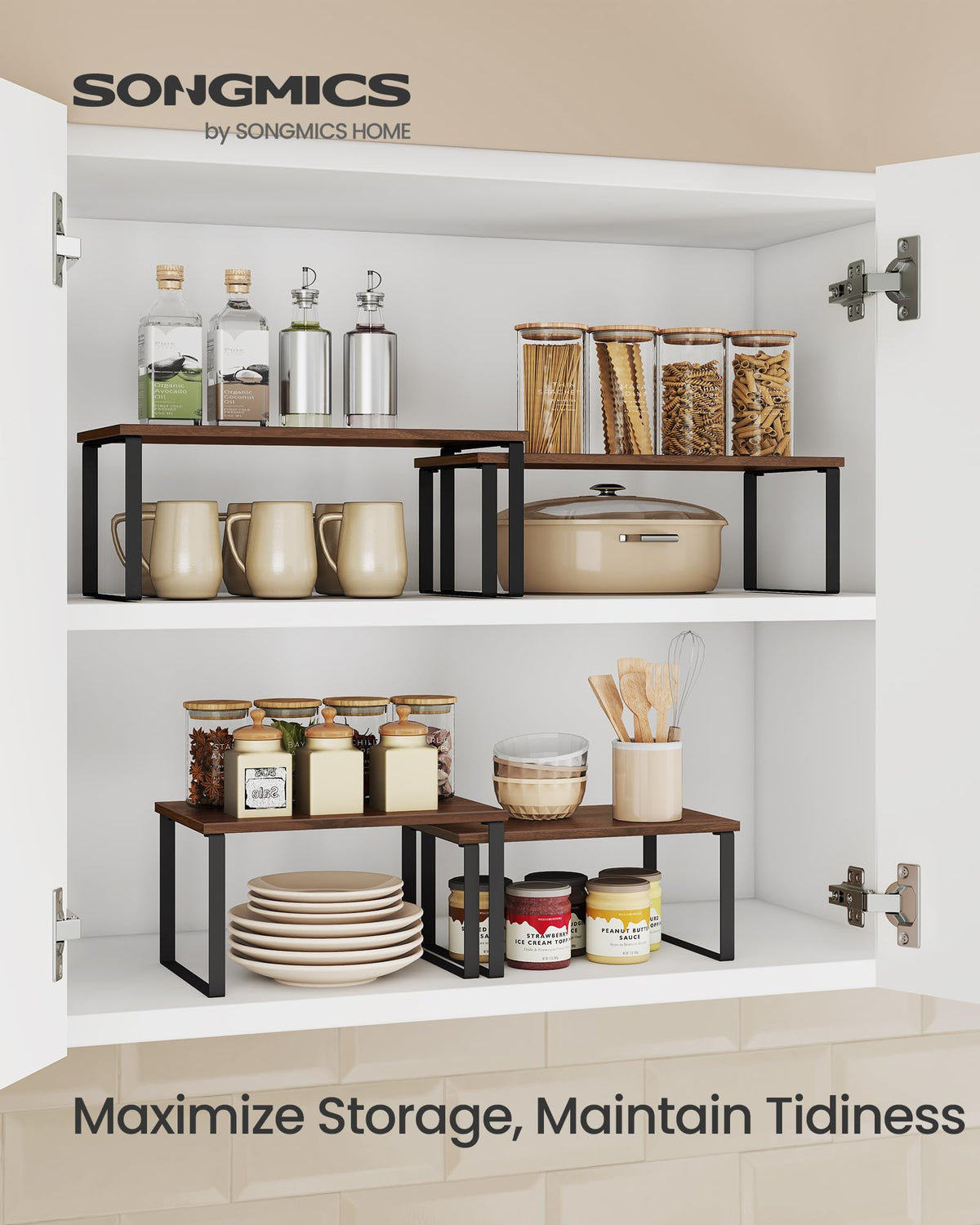 Cabinet Organizer Shelf (2 Count)