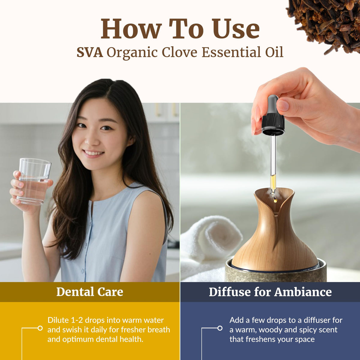 SVA Organic Clove Essential Oil (16 Fl Oz)