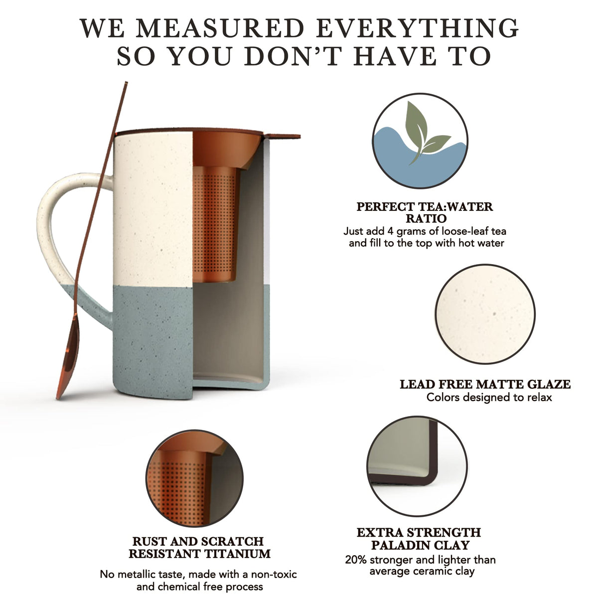 Mora Ceramics Tea Cup with Loose Leaf Infuser