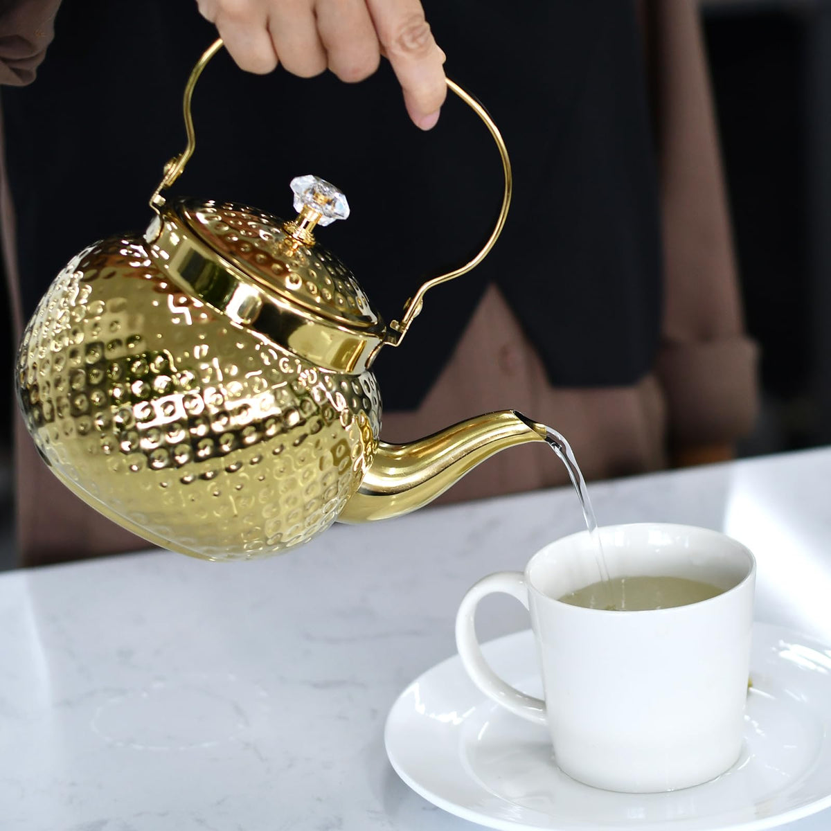 1.2L Hammered Tea Kettle Stovetop