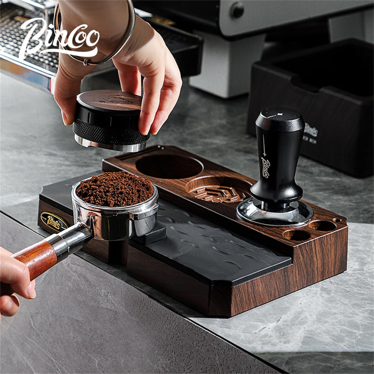 Multifunctional Espresso Tamping Station