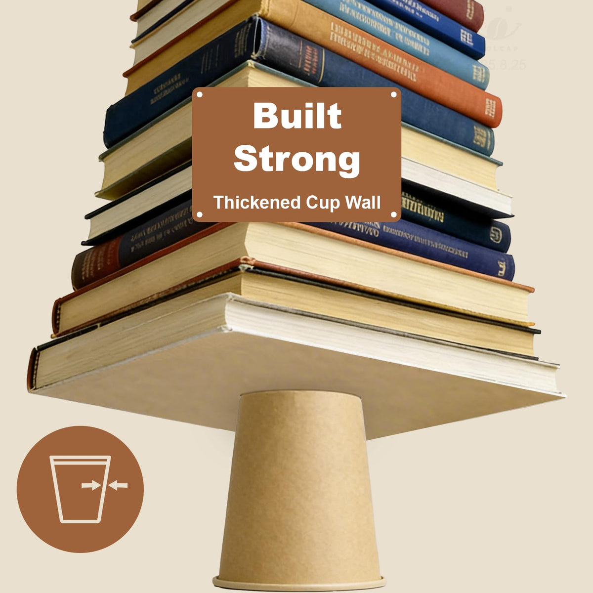 8 oz 50 Pack Disposable Coffee Cups (50 Count)