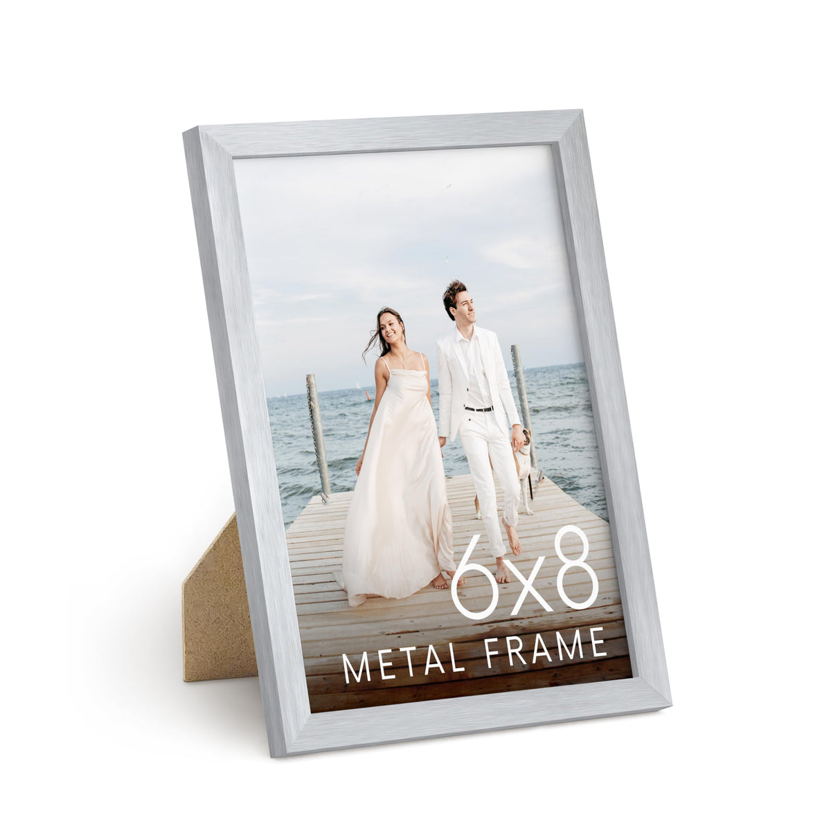 6x8 Silver Metal Picture Frame