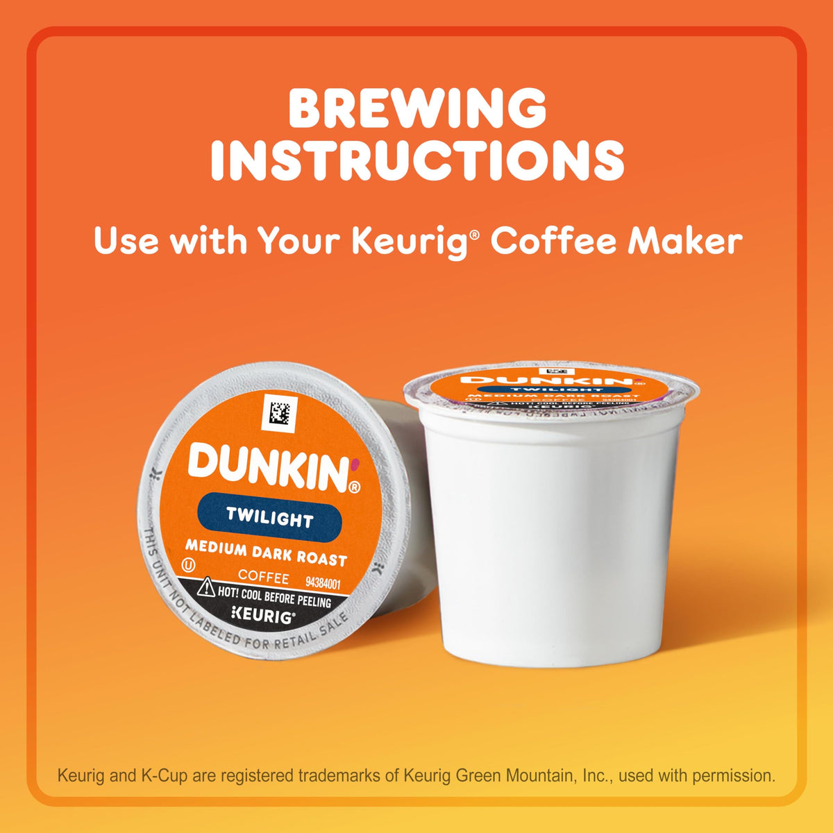 Dunkin’ Twilight Medium Dark Roast Coffee (10 Count)