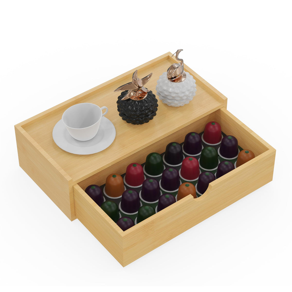 Bamboo Tea Organizer