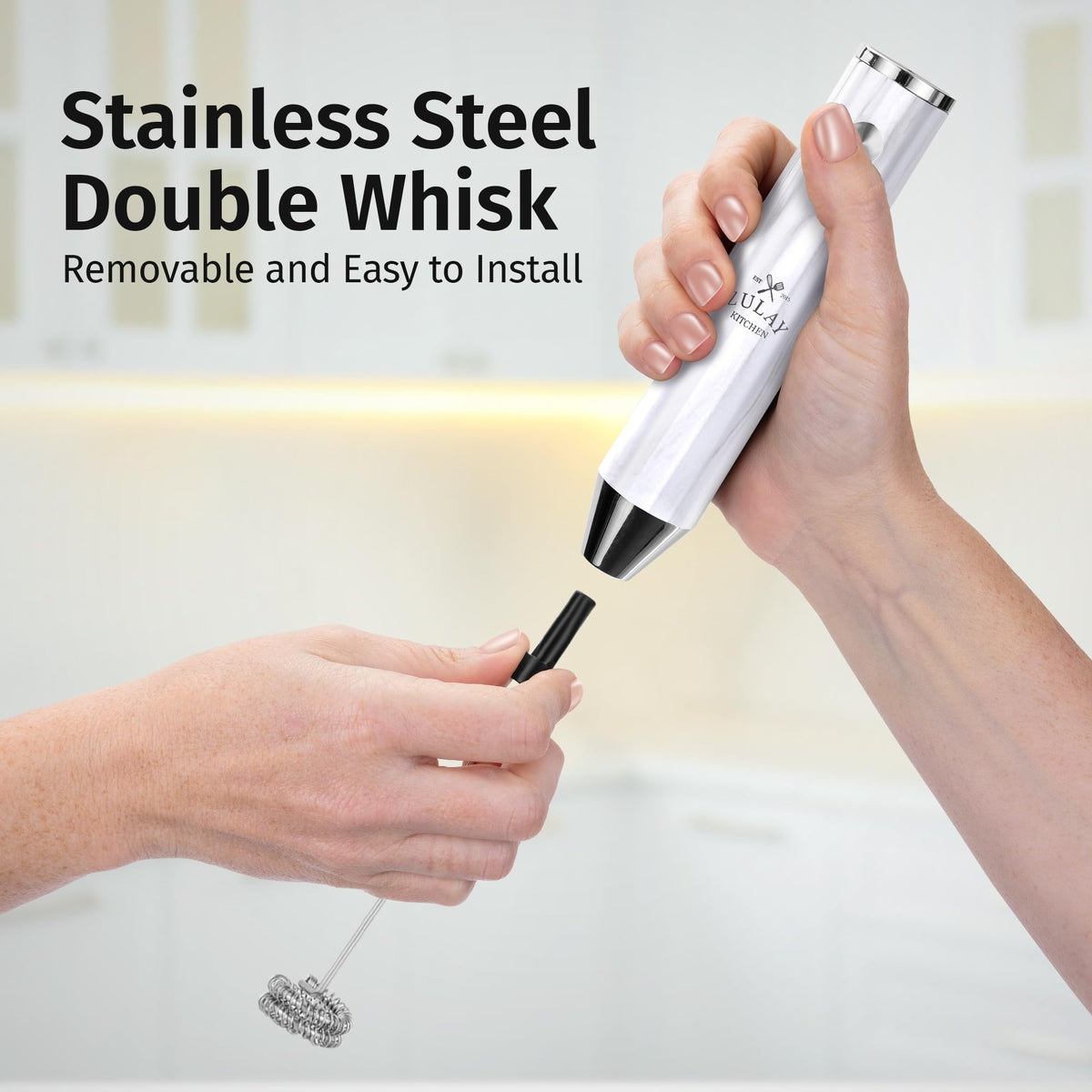 Rechargeable Milk Frother Handheld