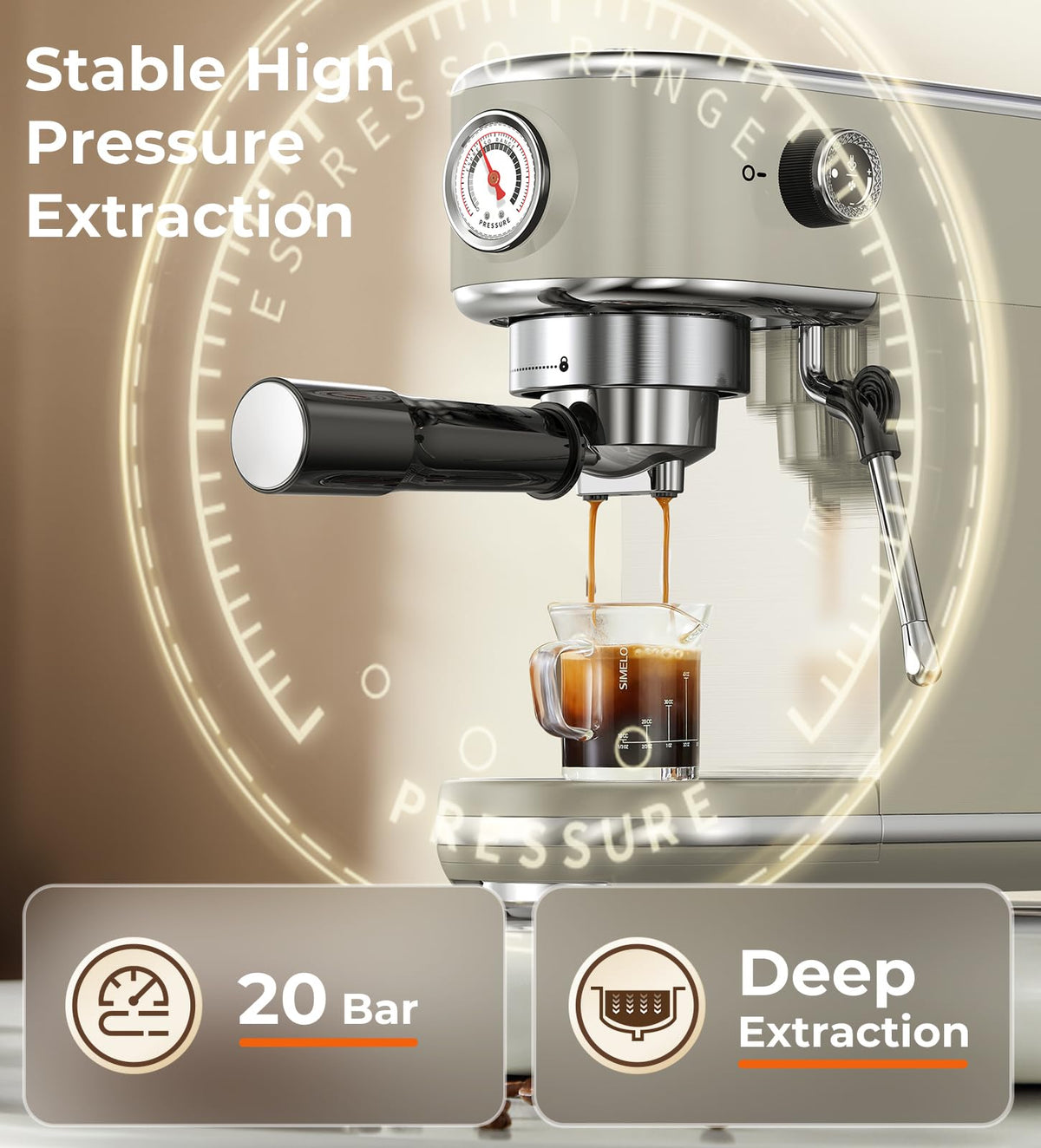 Espresso Machine with Milk Frother