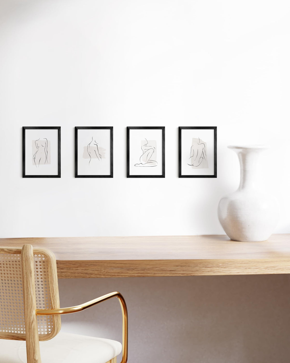 5x7 Black Metal Picture Frames (4 Count)