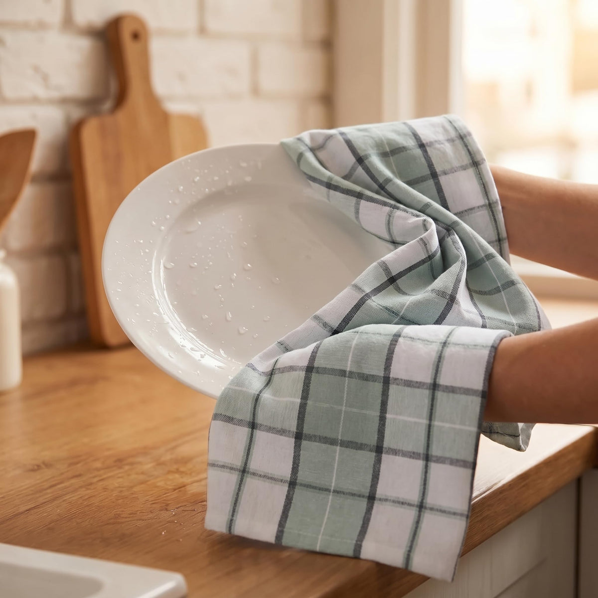 Kitchen Towels Cotton Dish Towels 20”x30” (6 Count)