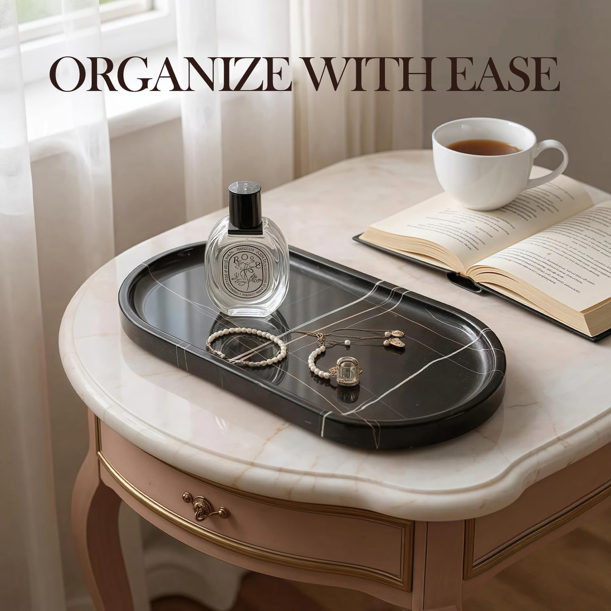 Natural Black Marble Tray