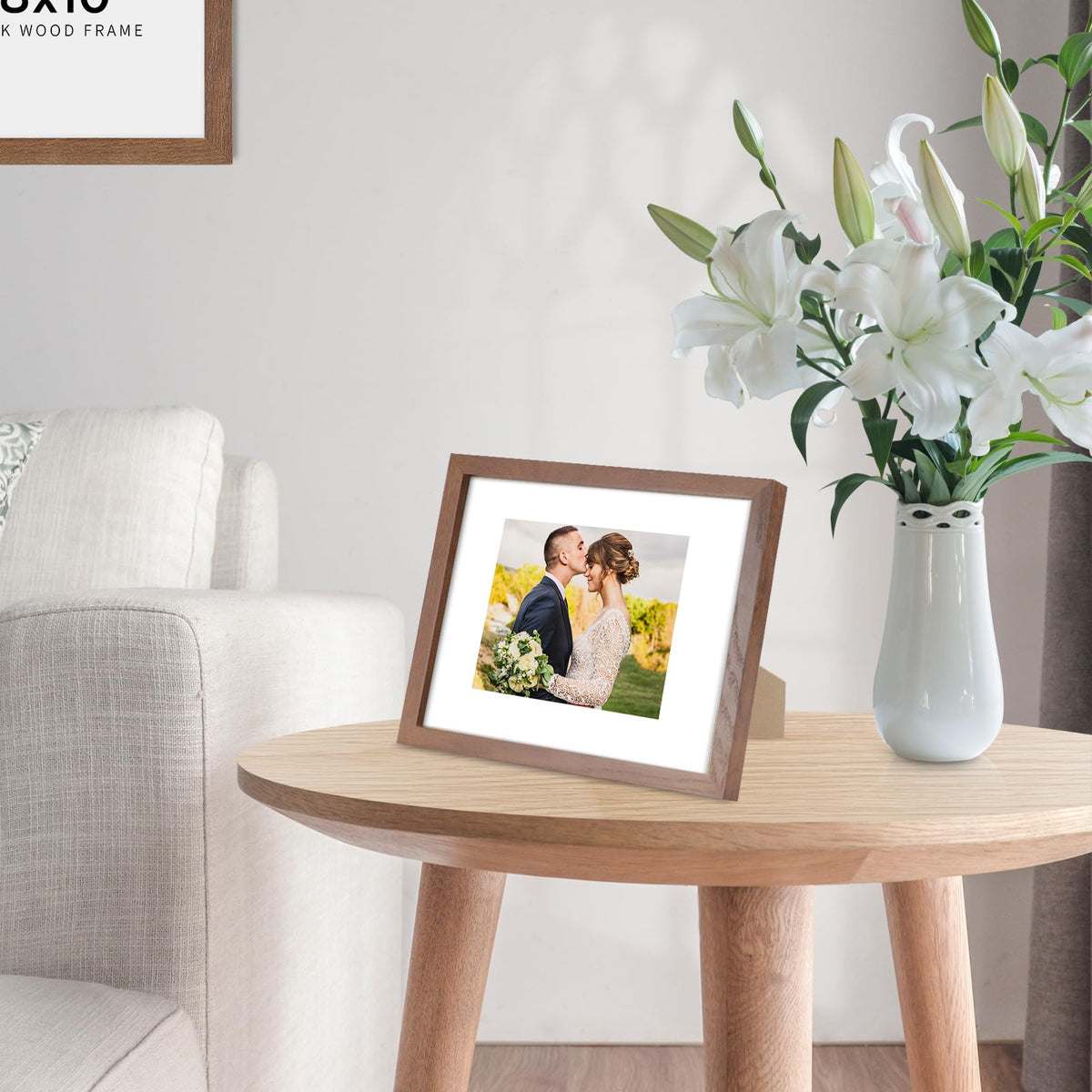 4x6 Solid Oak Wood Picture Frames (3 Count)