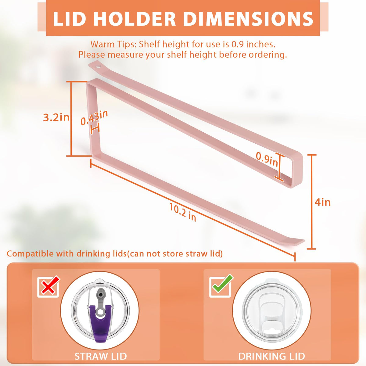 Tumbler Lid Organizer