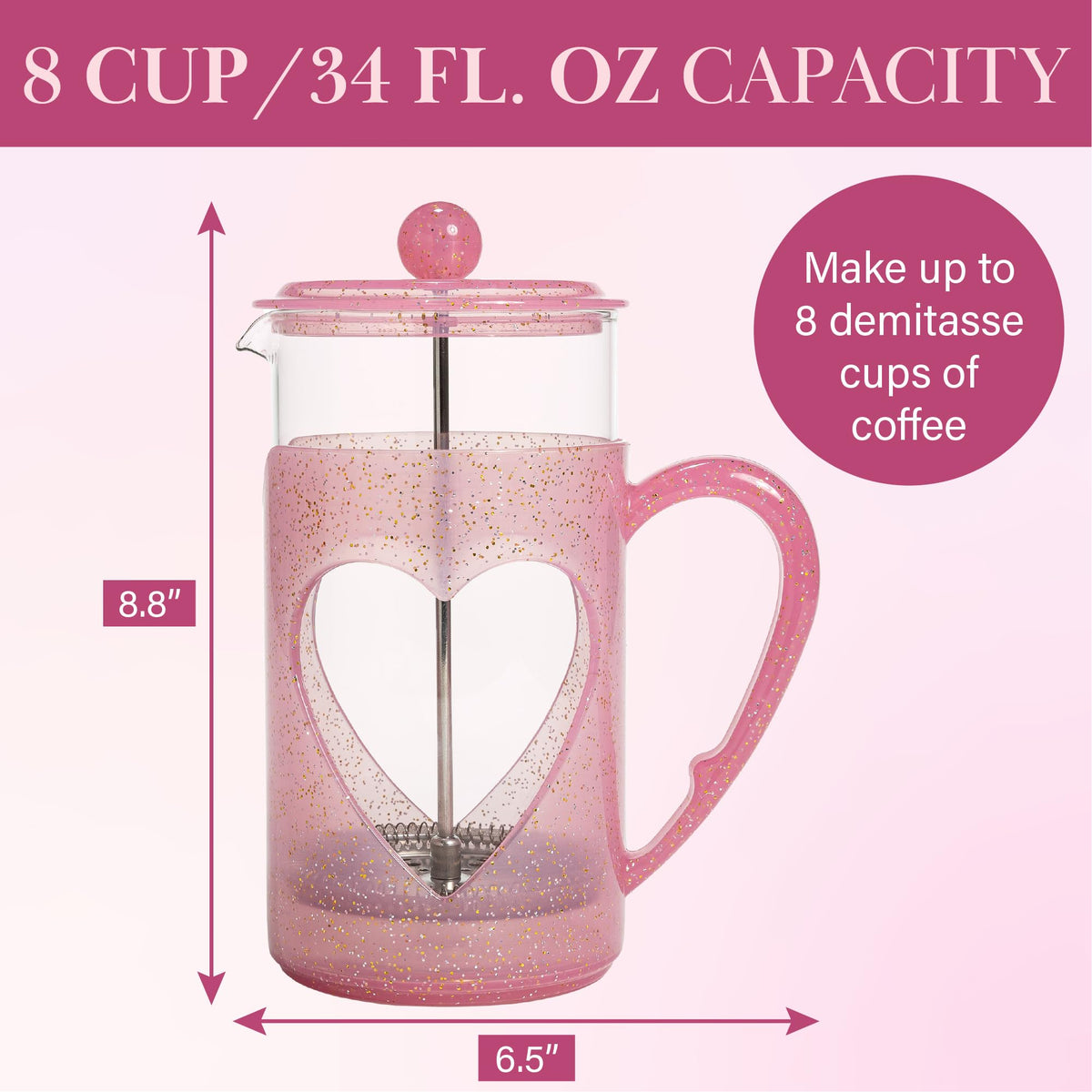 8 Cup French Press Coffee Maker