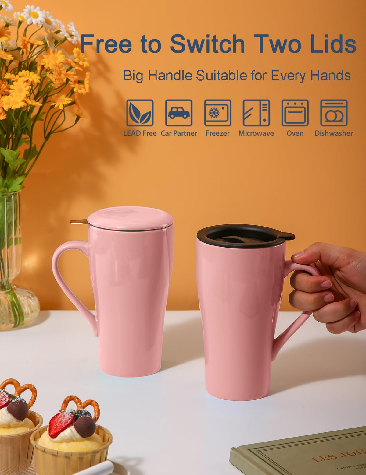 Tea Cup with Infuser and Lid