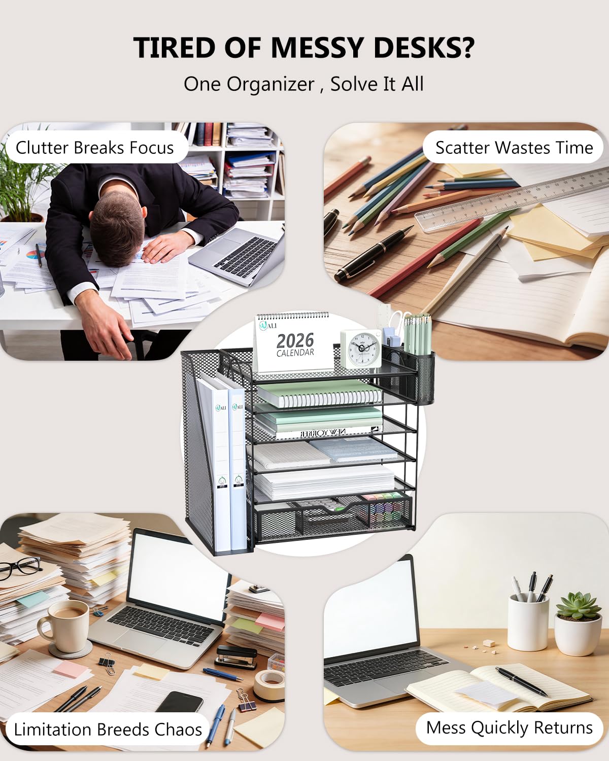 Desk File Organizer