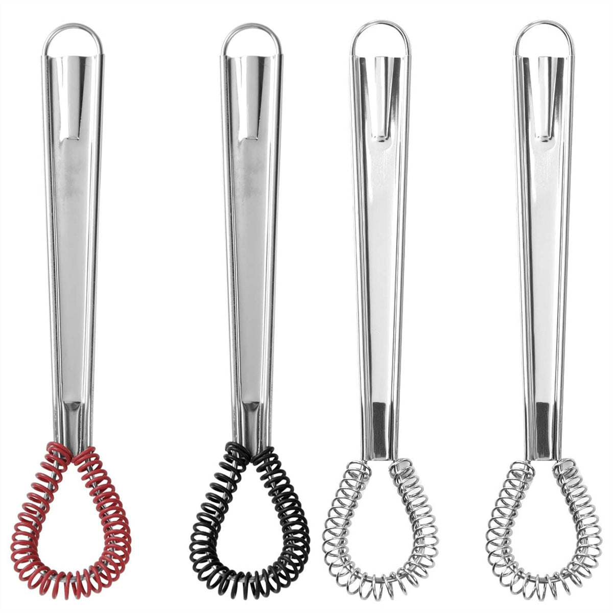 Hand Mixer 2 Stainless Steel Mini Kitchen Egg Tools Whisk Beater Handheld Milk Frother Foamer Coffee Creamy Mixer Spring Sauce Blender Egg Beater