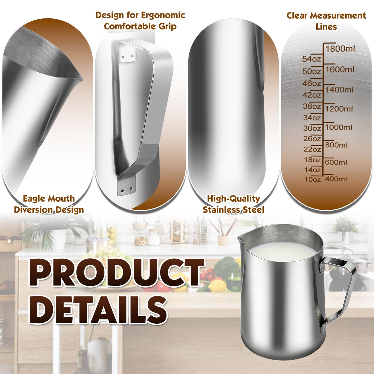 Milk Frothing Pitcher