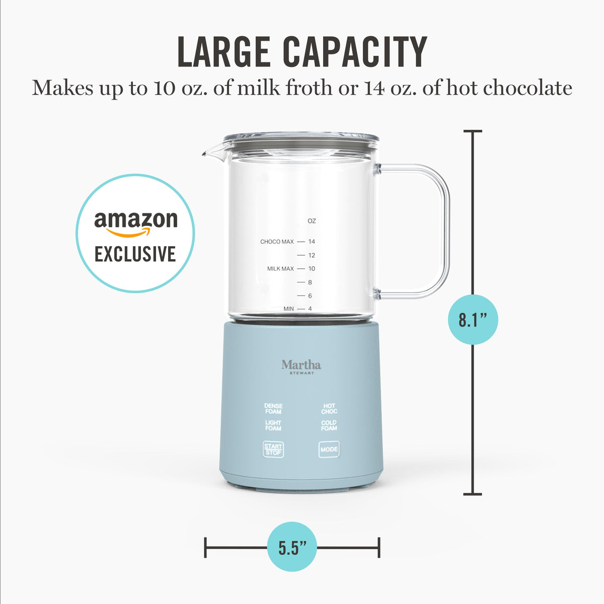10oz Milk Frother & Steamer