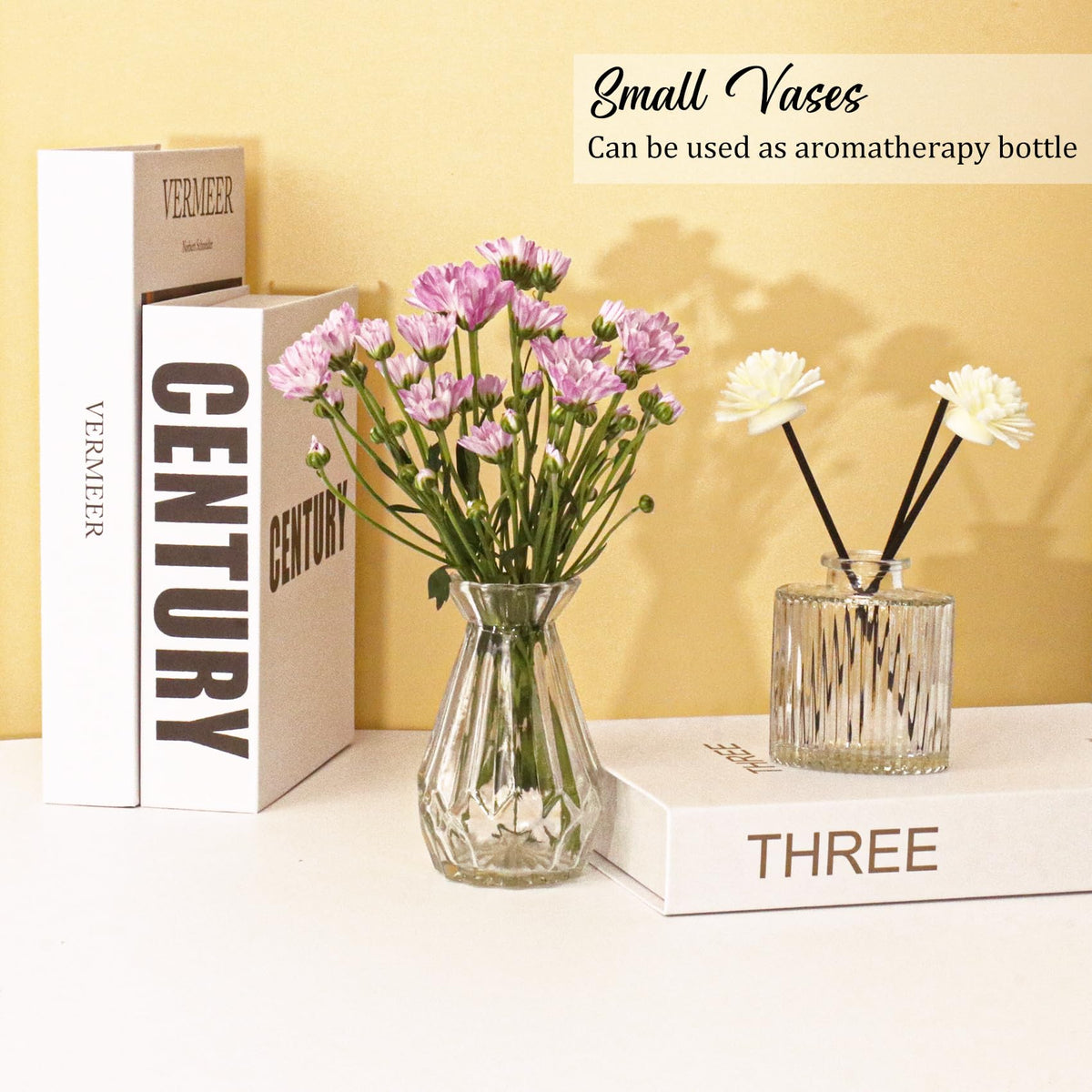 36Pcs Bud Vases Set Small Vintage Glass Bottles Clear Bud Vases in Bulk Multiple Shape Cute Glass Vases for Rustic Wedding Centerpieces Table Decorations and Home Decor (36 Count)