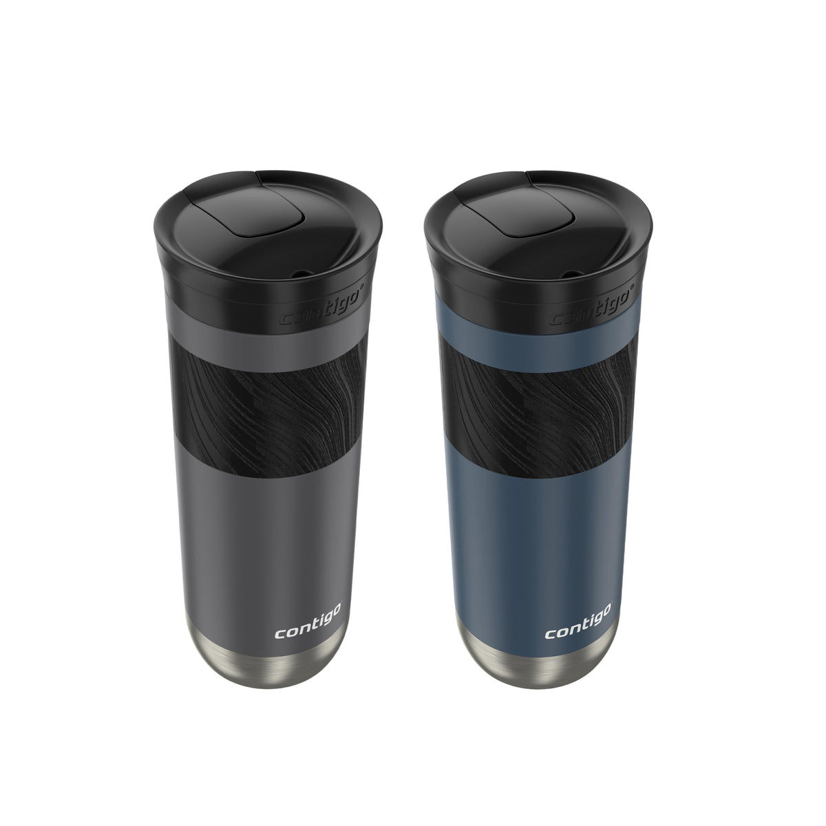 Byron 2.0 Stainless Steel Travel Mug with SNAPSEAL Lid and Grip (2 Count)