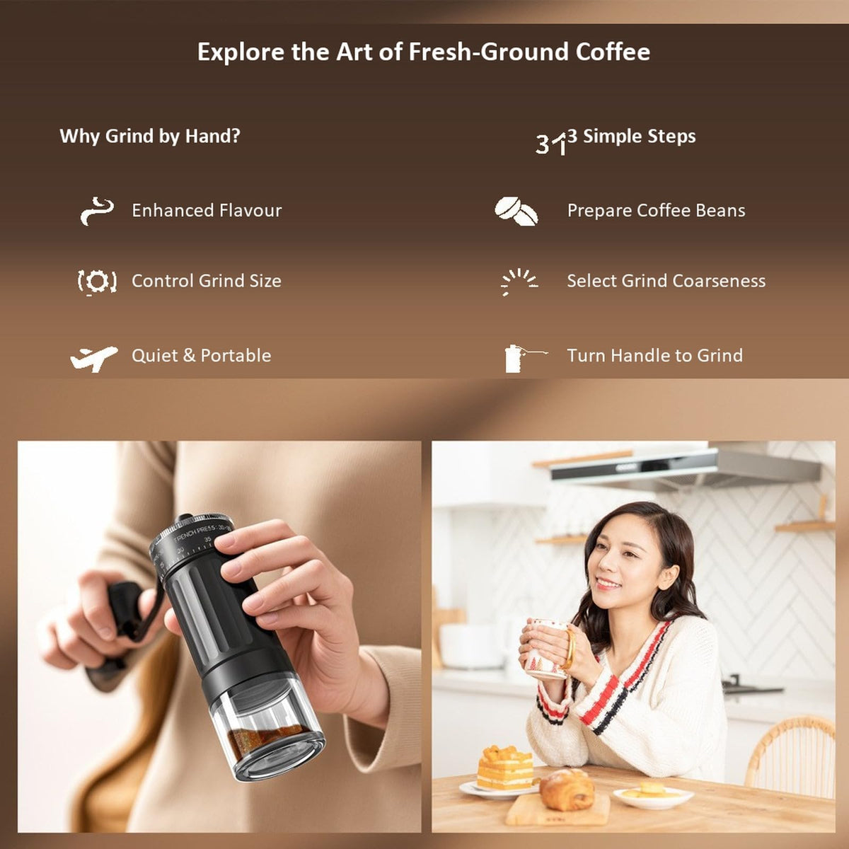 Manual Coffee Bean Grinder