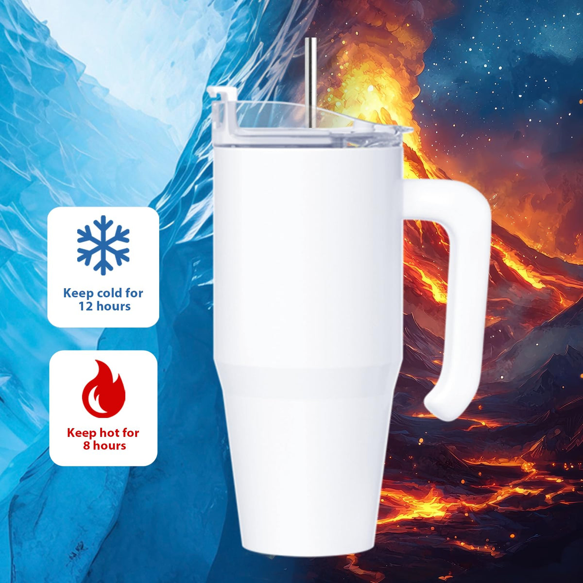 1pcs 20oz Sublimation Tumbler with Handle