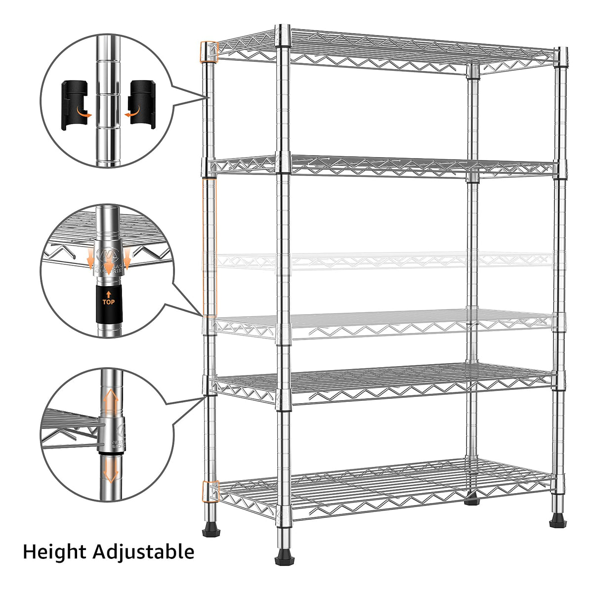 1000 lbs Storage Shelving 4