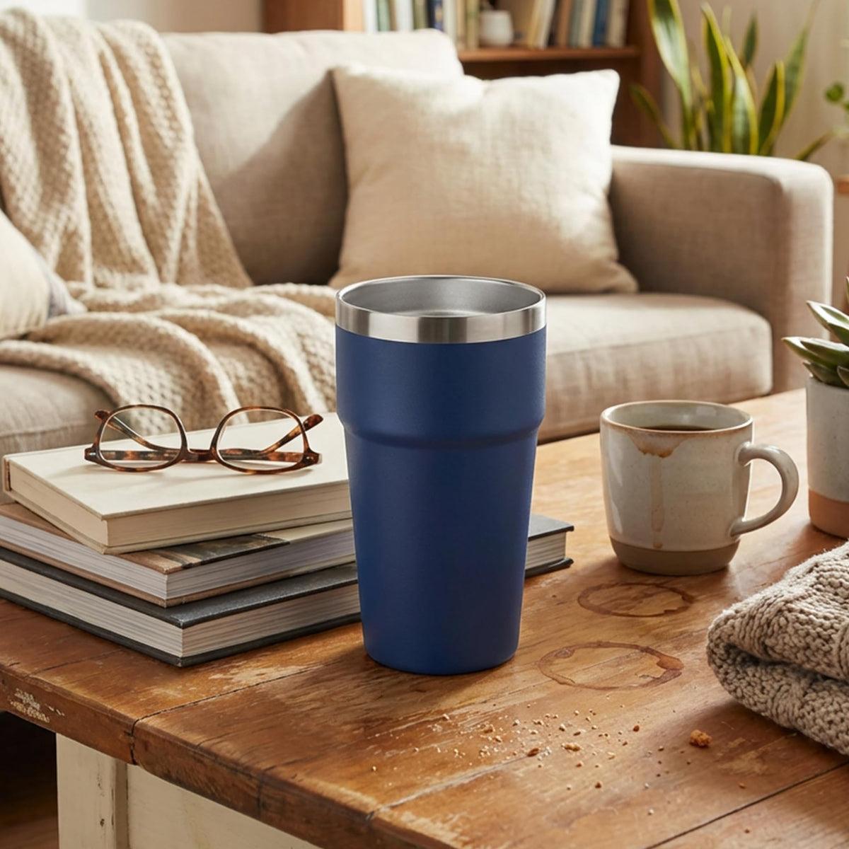16oz Tumbler Double Wall Vacuum Insulated Travel Mug Bulk (6 Count)