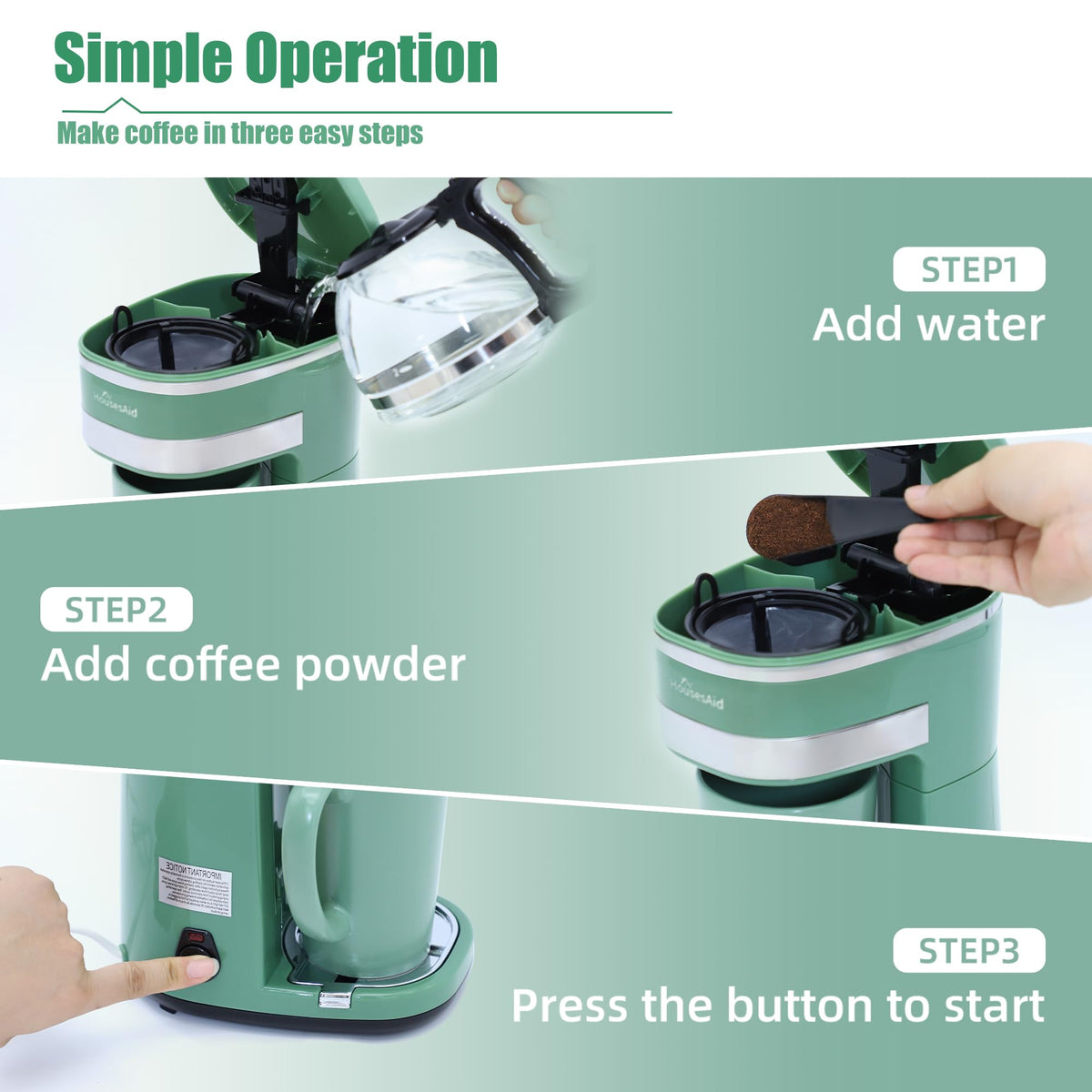 Single Serve Coffee Maker