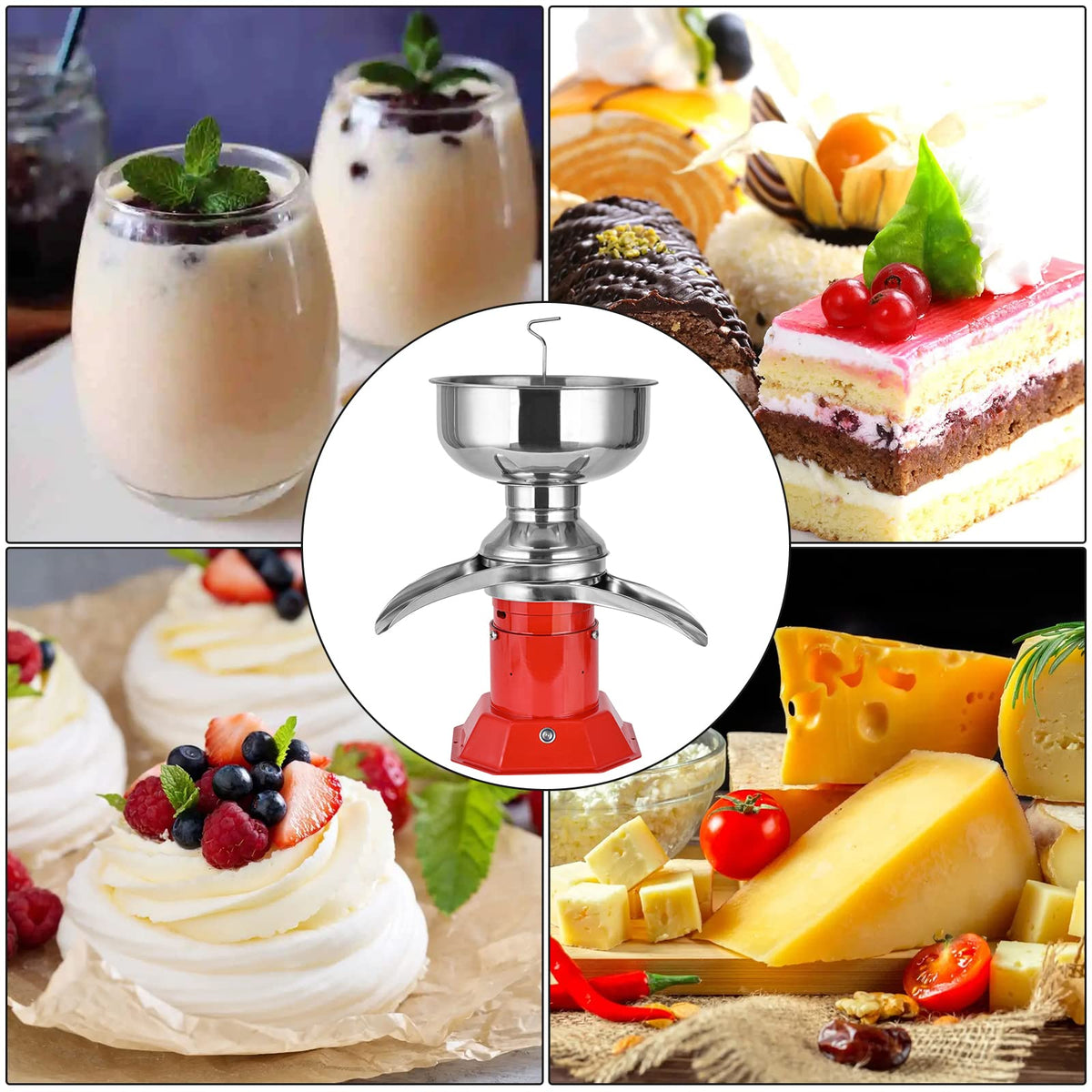 Milk Cream Centrifugal Separator Electric descremadora de leche 100L