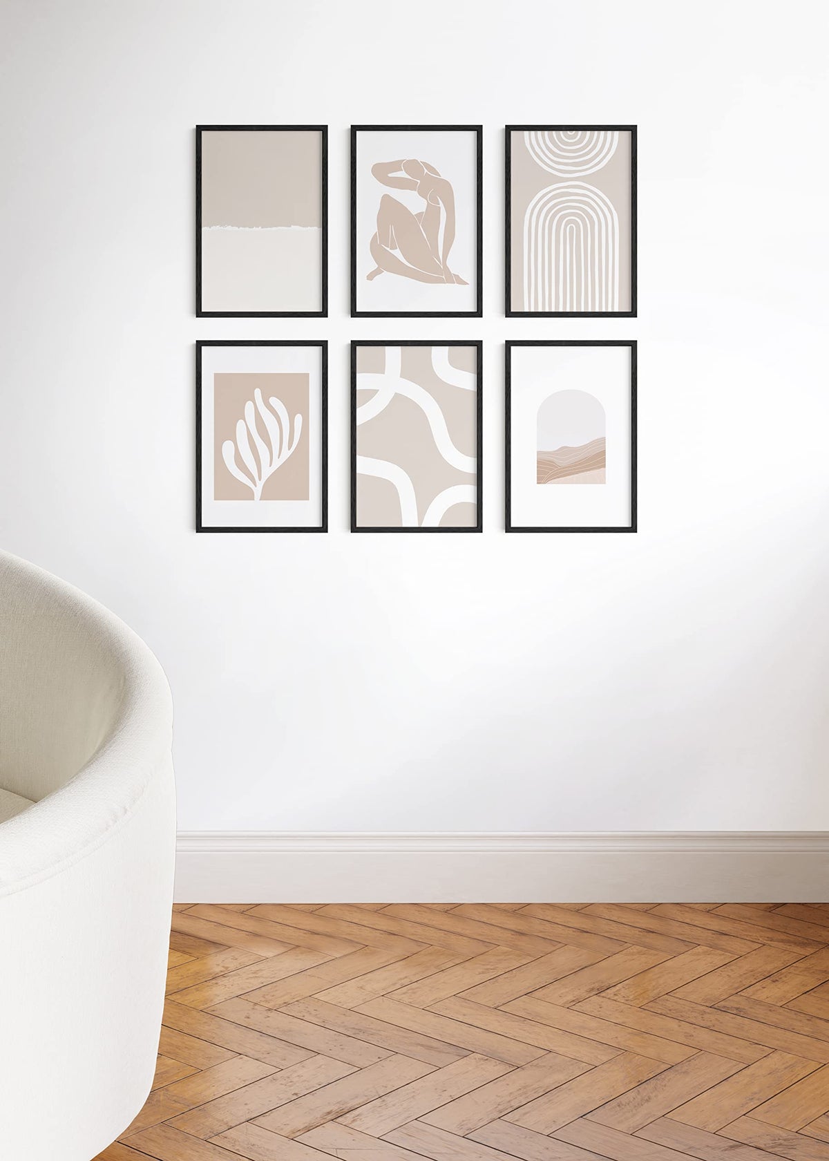 12x18 Black Oak Frame Set of 6