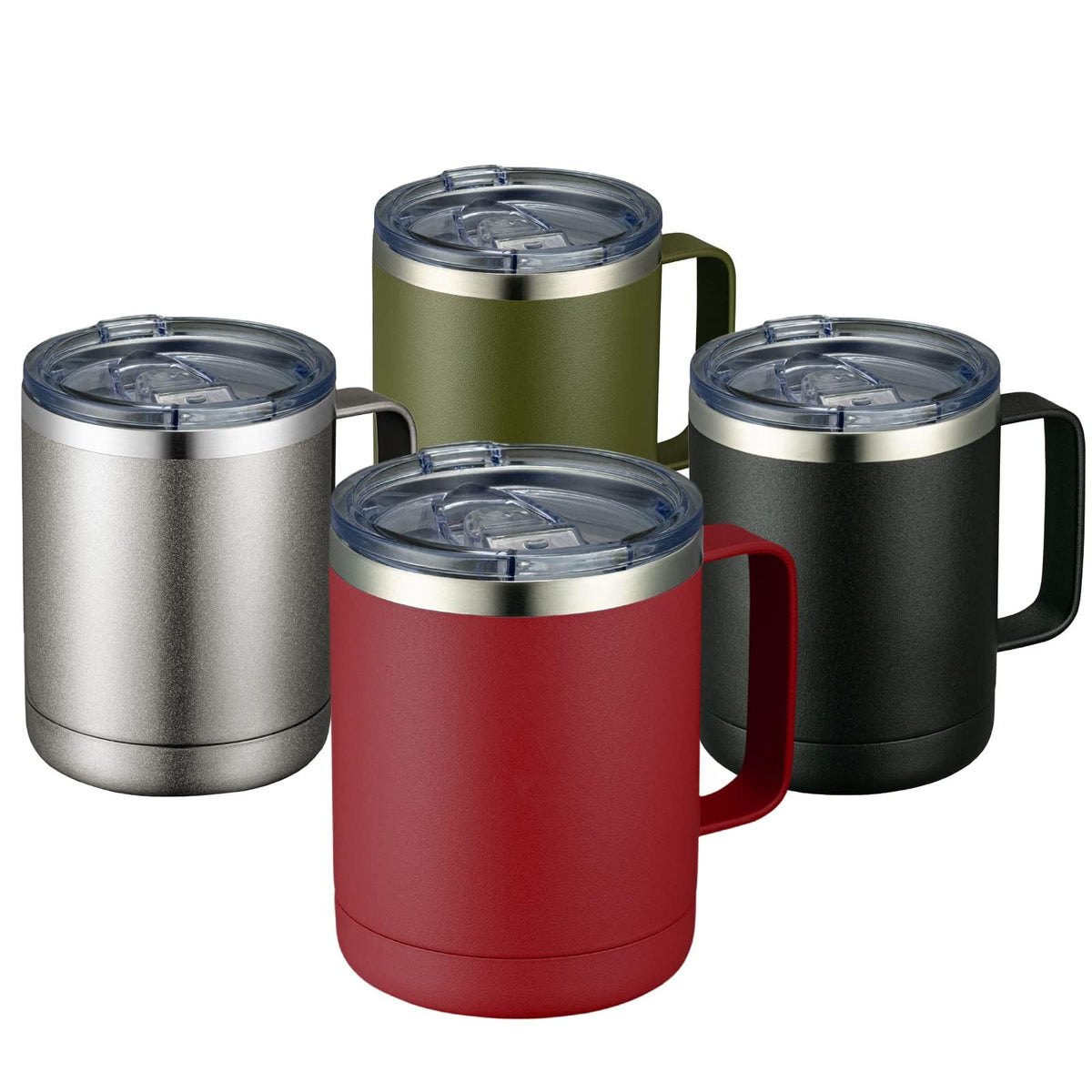 12oz Coffee Mug With Handle 4 Pack Bulk (4 Count)