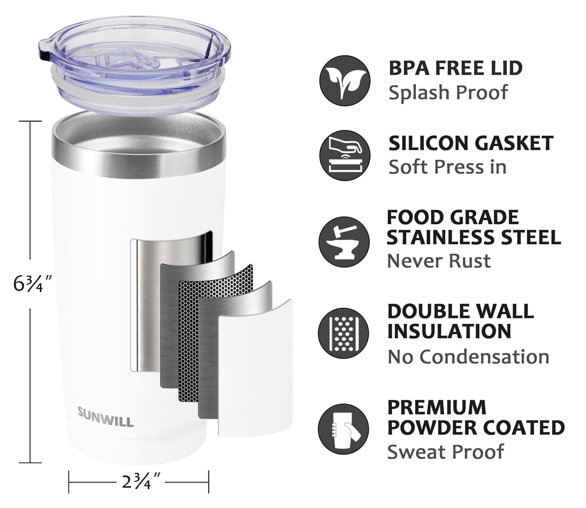 Travel Coffee Tumbler 20 oz