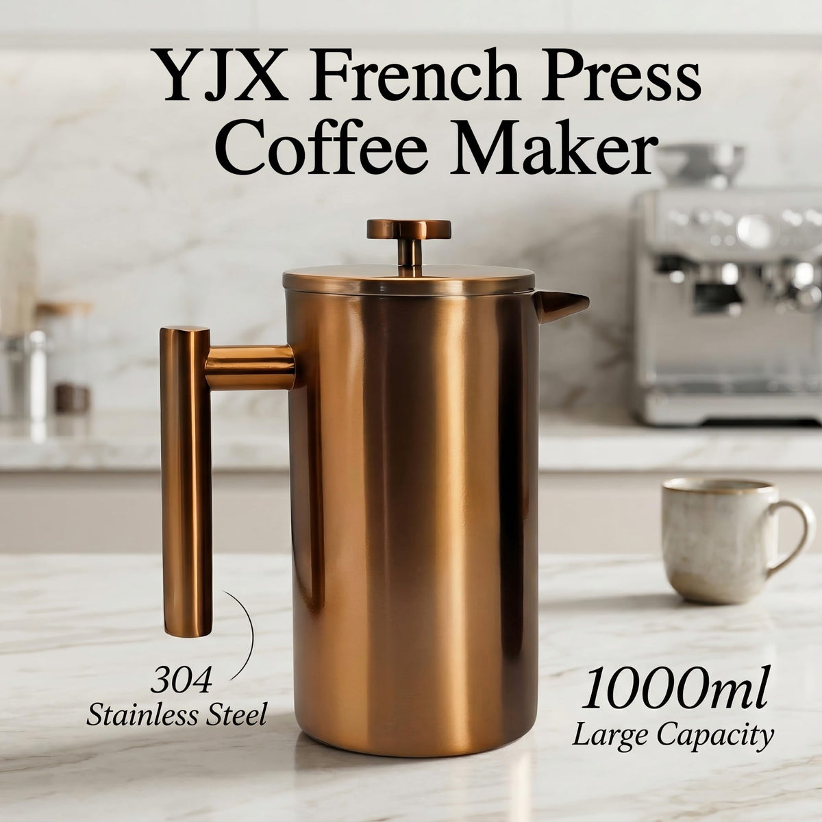 34oz French Press Coffee Maker