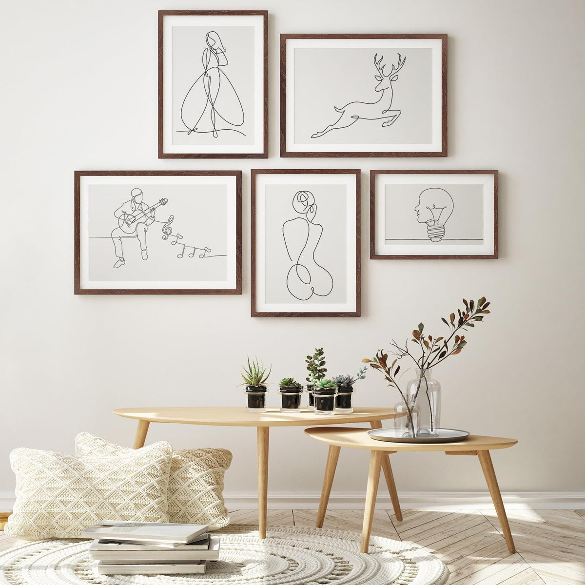 12x18 Solid Oak Wood Picture Frames (3 Count)