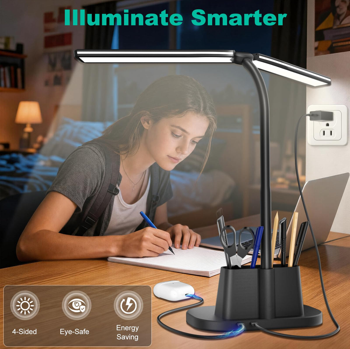Desk Lamp with USB