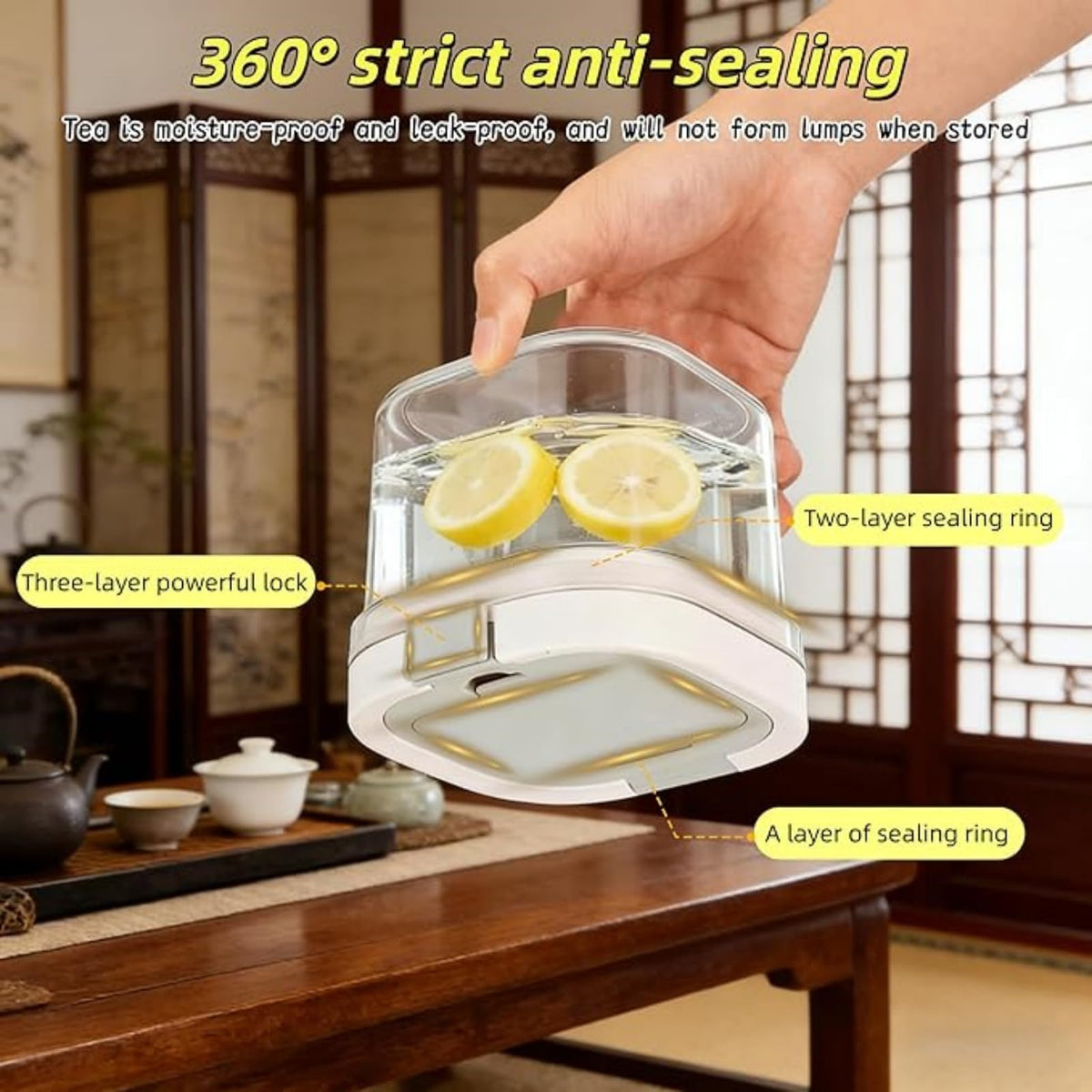 2 Pack 27oz Airtight Tea Canisters (2 Count)