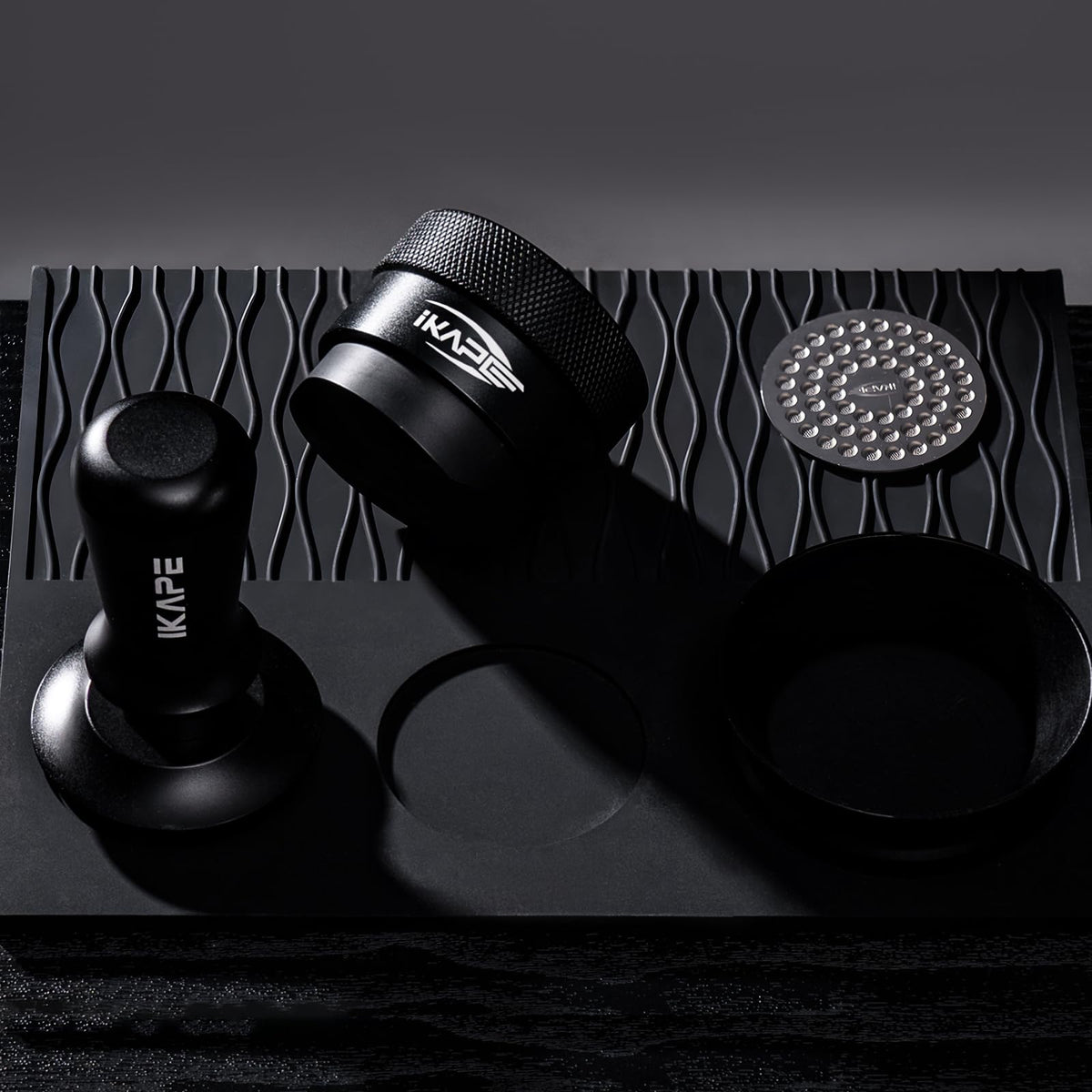 58MM Coffee Tamper Set Black 6 IN 1