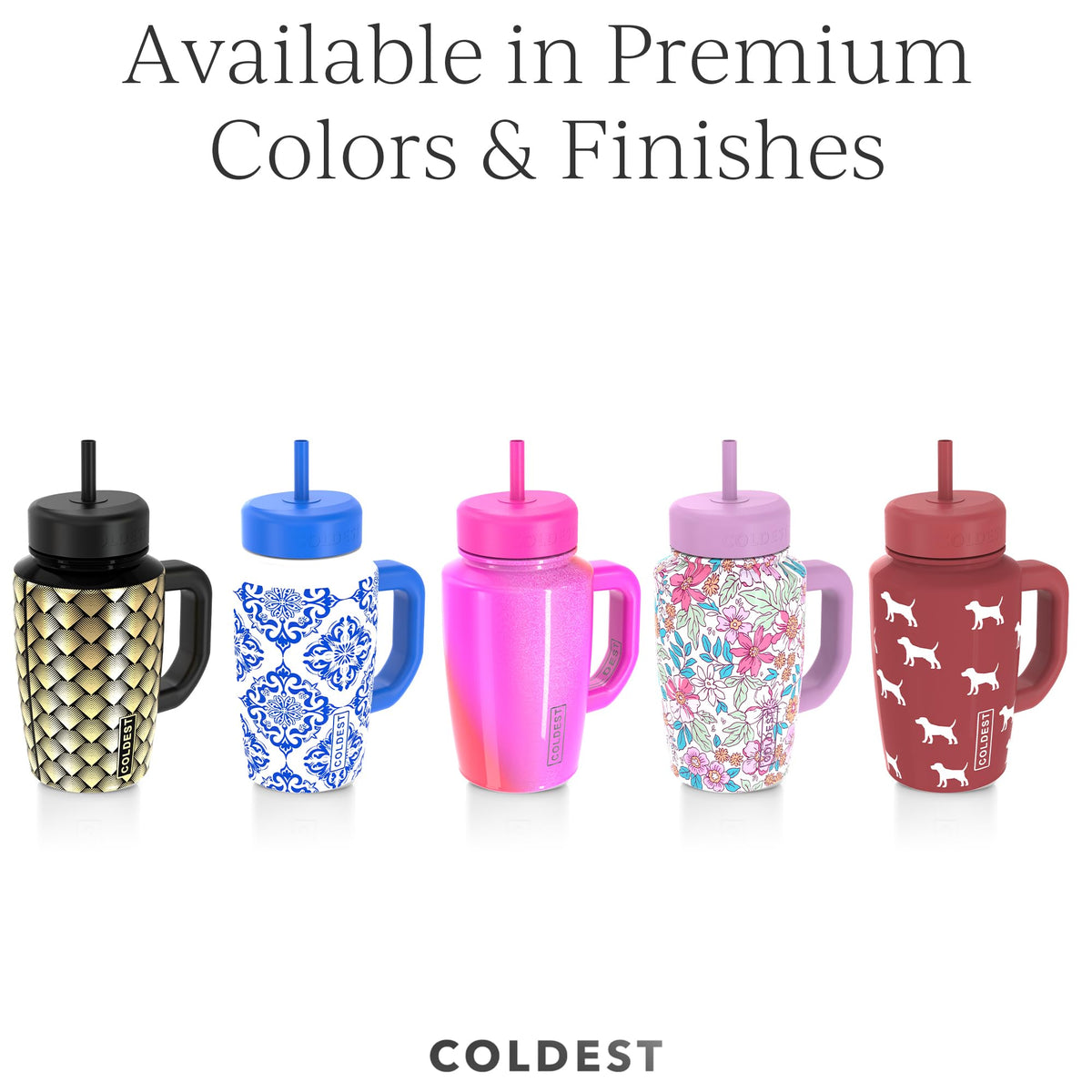Coldest Tumbler with Handle and Coffee Lid